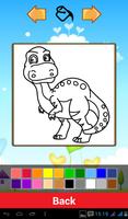 Cute Dinosaur Coloring Games Ekran Görüntüsü 2