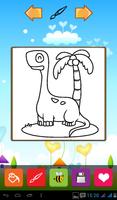 Cute Dinosaur Coloring Games Ekran Görüntüsü 3