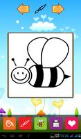 Funny Bee Coloring Games captura de pantalla 3