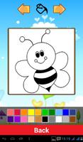 Funny Bee Coloring Games captura de pantalla 1