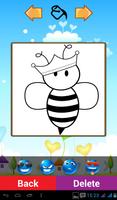 Funny Bee Coloring Games captura de pantalla 2