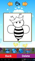 Funny Bee Coloring Games Ekran Görüntüsü 2