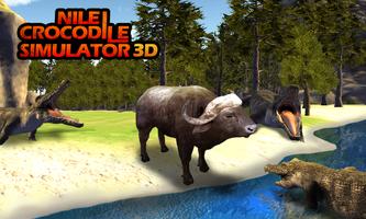 Nile crocodile Simulator 3D capture d'écran 2