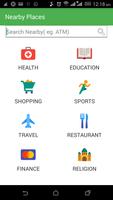 city distance calculator & NearBy places search постер
