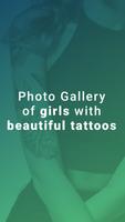 Belles filles avec un tatouage Affiche