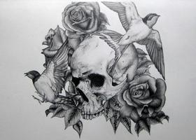 Skull Tattoo Design poster