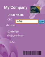 1 Schermata Business Card