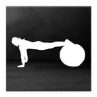 Exercise Ball Workout Routine icône