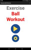 Exercise Ball Workout Routine पोस्टर