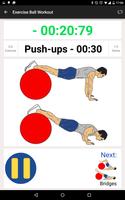 Exercise Ball Workout Routine captura de pantalla 2