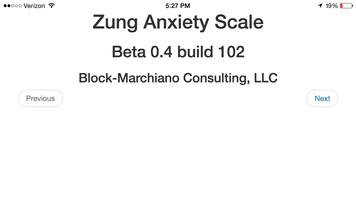Zung Anxiety Scale poster