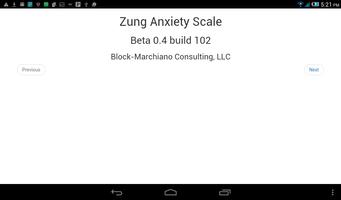 Zung Anxiety Scale capture d'écran 1