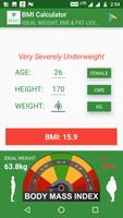 BMI Calculator - Body mass index,Ideal weight, Fat capture d'écran 2