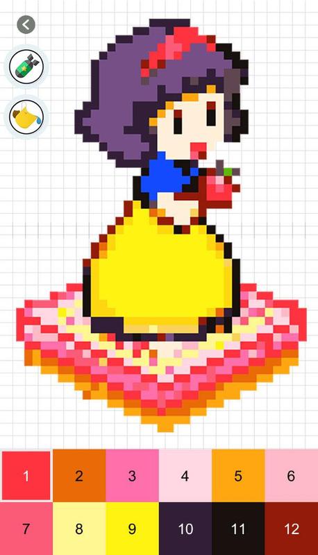 Pixel art color by number apk