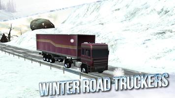 Winter Road Trucker 3D Affiche