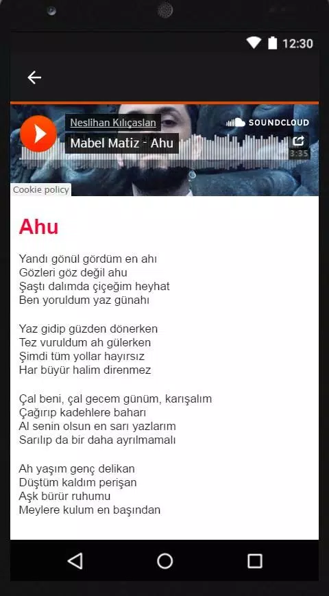 Mabel Matiz - Ahu Mp3 Şarkı APK for Android Download