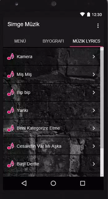 Simge Mp3 Şarkı APK pour Android Télécharger