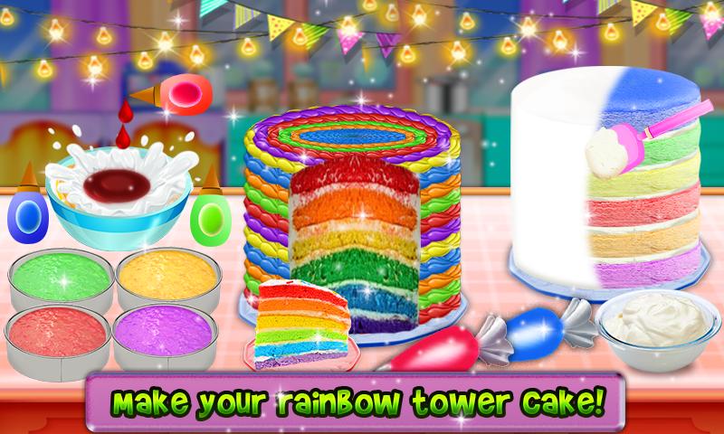 Android 用の ユニコーンケーキゲーム 新レインボー人形カップケーキ Apk をダウンロード
