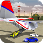 Airplane 3D Car Transporting आइकन