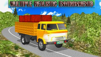 Cargo Truck Off Road Hill Driving Simulator Affiche