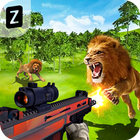 Lion Hunting Real Forest challenge icône