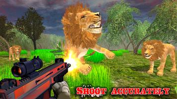 Lion Hunting Real Forest challenge capture d'écran 3