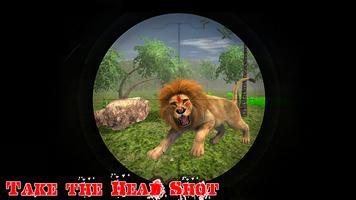 Lion Hunting Real Forest challenge capture d'écran 1