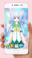 3D Kawaii Anime live wallpaper capture d'écran 1