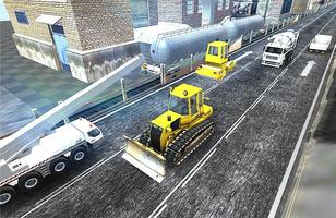 construction driver 3D poster