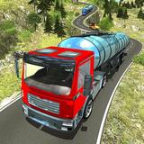 Oil Tanker Transporting Truck icône