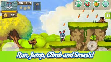 Fluffy Bunny Carrot Running syot layar 2