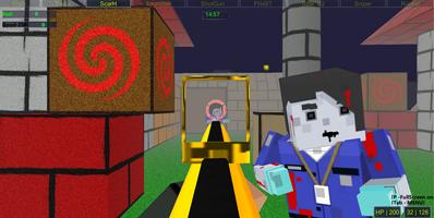 Zumbie Blocky Land Cartaz