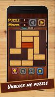 Free out - red block puzzle-poster