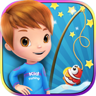 Funny boy fishing games icône