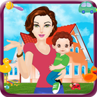 Babysitter Baby Caring-icoon