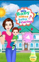 Babysitter Baby Caring Affiche