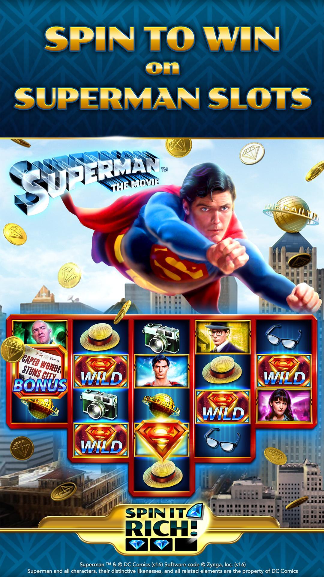 Spin It Rich Free Slot Casino For Android Apk Download - daily rewards superhero city roblox