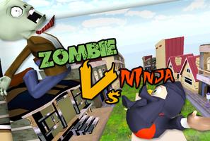 3D Zombie VS Ninja Sufers Run screenshot 3