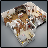 Bố cục nhà thiết kế 3D