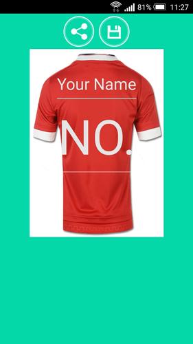 اكتب اسمك على قميص فريقك لمفضل APK للاندرويد تنزيل