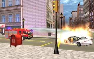 Fire Brigade Truck Simulator ảnh chụp màn hình 1