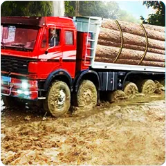 Mud truck driving