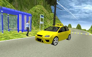 Taxi Driving Games : Hill Taxi Driver 3D 2017 capture d'écran 2