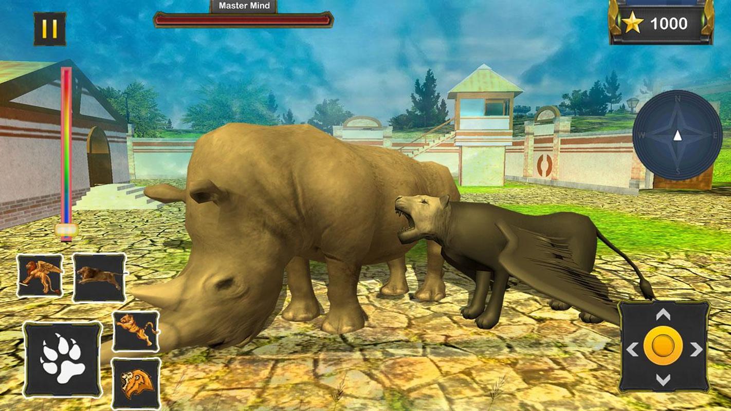 android 用の 3d flying lion wild animal simulator 2018 apk を