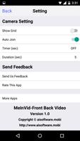 MeInVid - Front Back Video capture d'écran 3