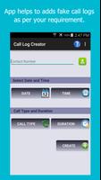 Fake Call Log Creator Affiche