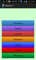 Best social apps in 1 place Affiche