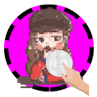 Black Pink Pixel Art 图标