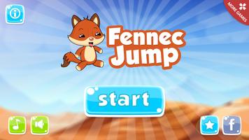 Fennec Fox Jump Affiche
