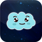 Happy Cloud in The Space أيقونة